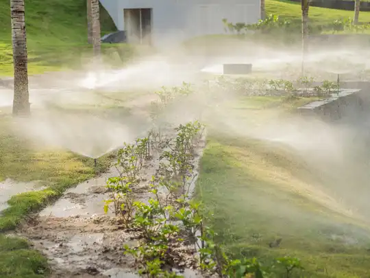 Irrigation system installation project